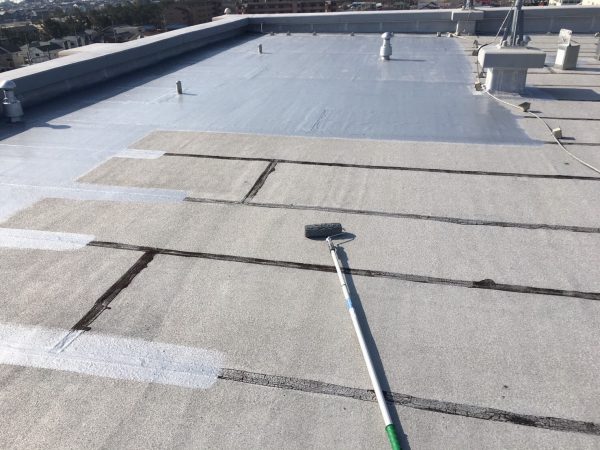 外壁屋根塗装・防水専門知多ショールーム　常滑市マンション施工中 (1)