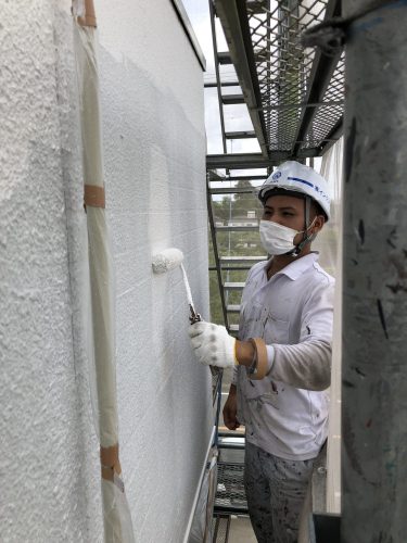 知多市　アパート　外壁塗装工事 (1)